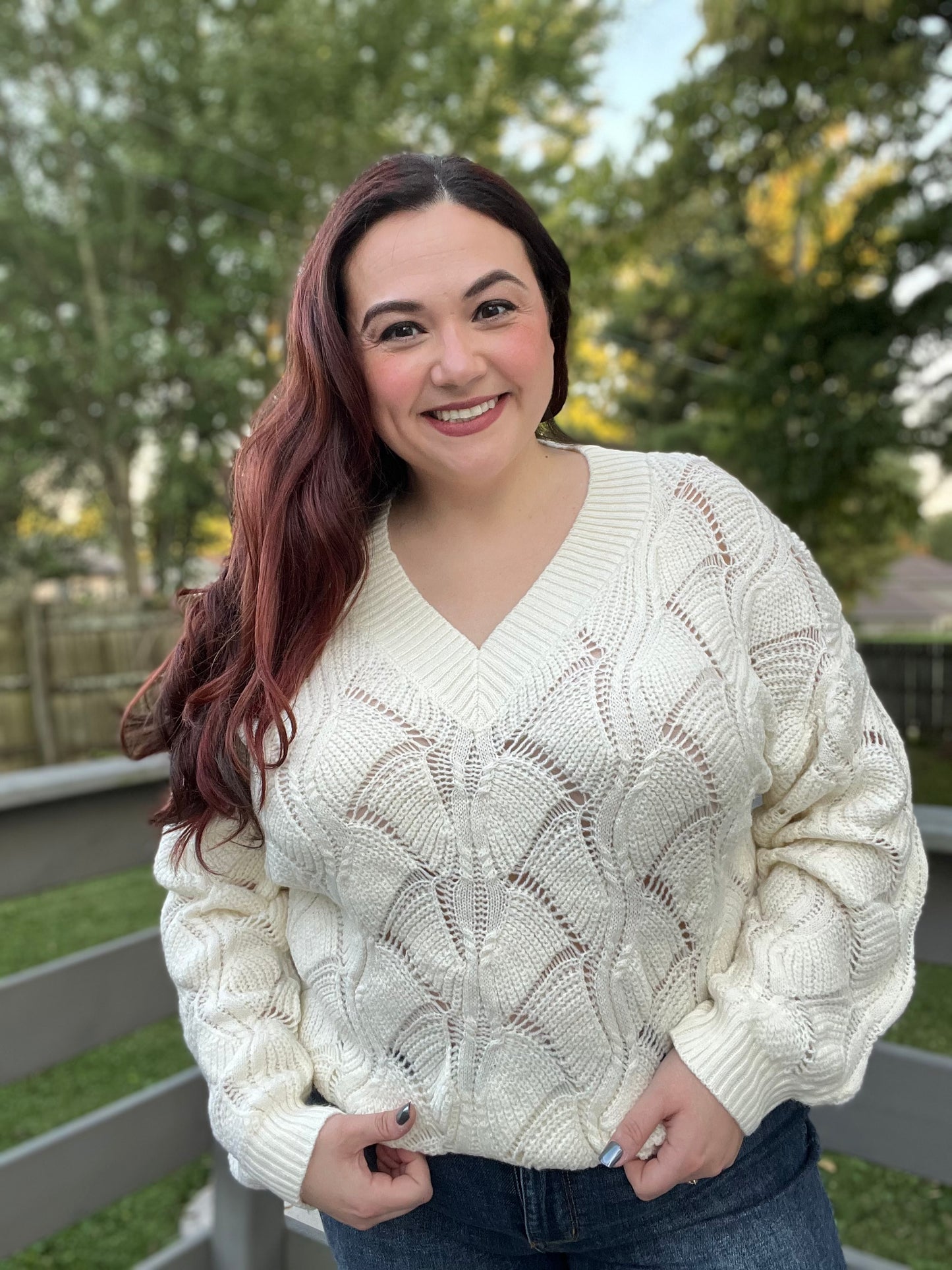 “Silk Winter Web” Sweater