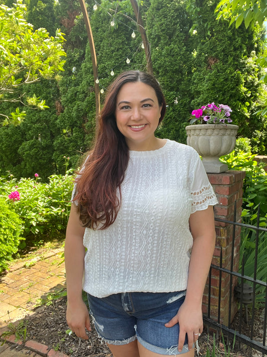 “Daphne” Eyelet Blouse