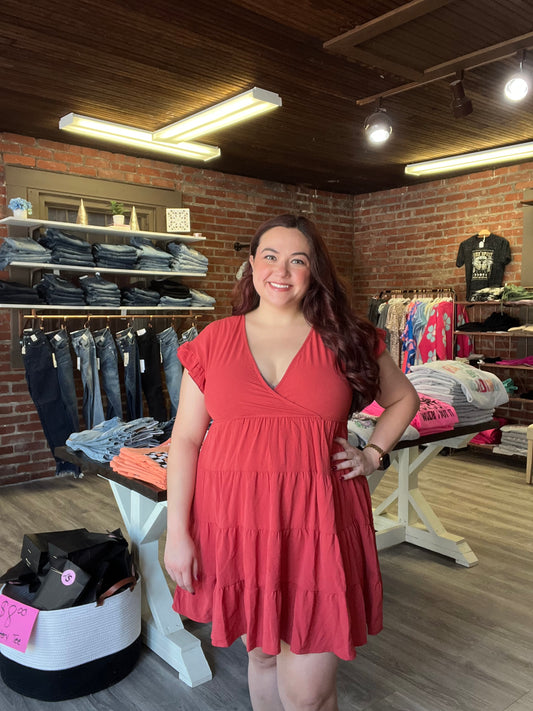 “Persimmon Love” Dress