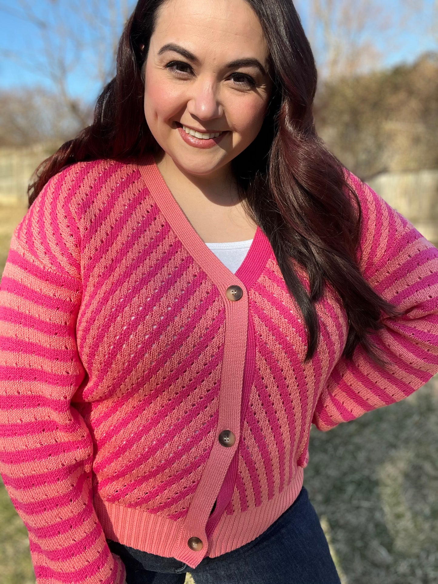 “Stripped Sunset” Cardigan
