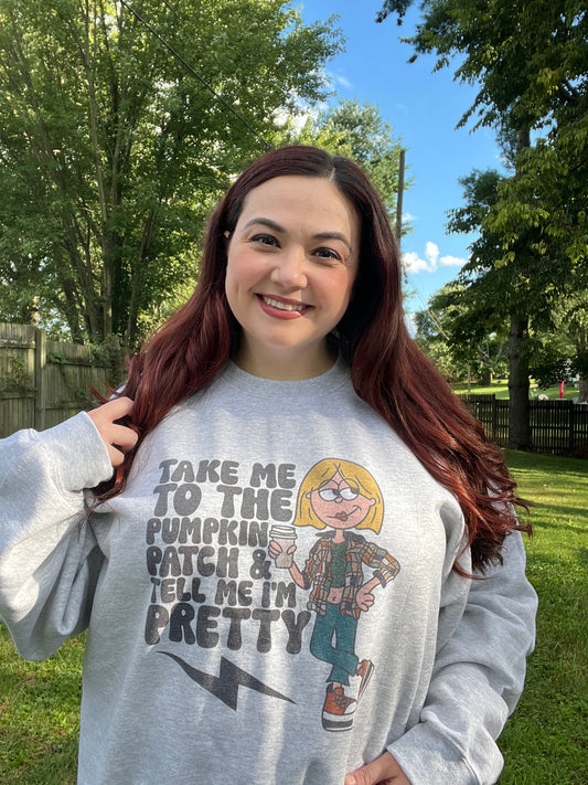 Lizzie, “Take me to the Pumpkin Patch” Sweatshirt