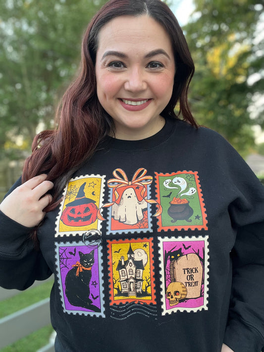 Halloween Stamps Sweatshirt