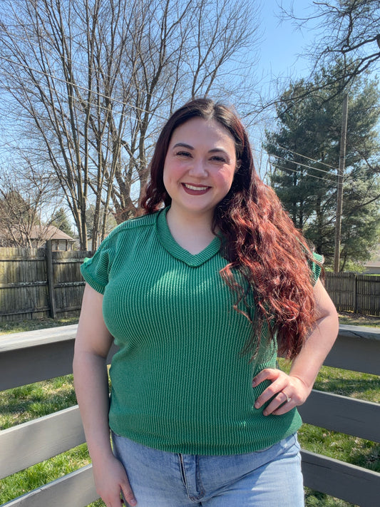 “Lucky Basic” Ribbed Tee