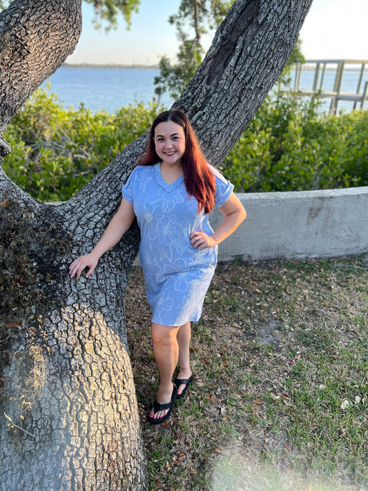 “Floral Sky” Dress