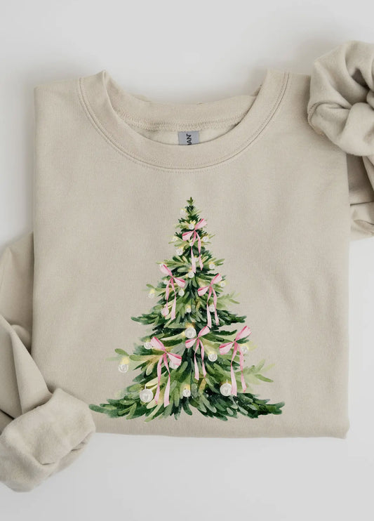 Coquette Christmas Tree Sweatshirt