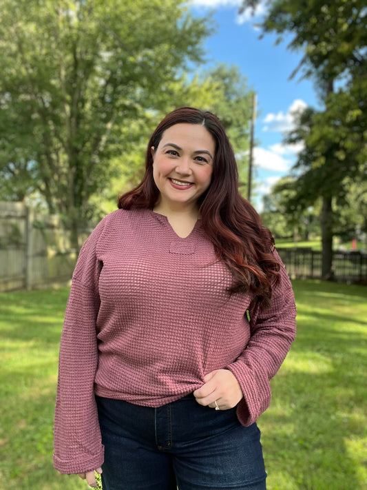 āPurple Fall Leavesā Top