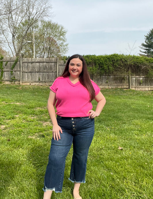 “Lucy” Judy Blue Cropped Jeans