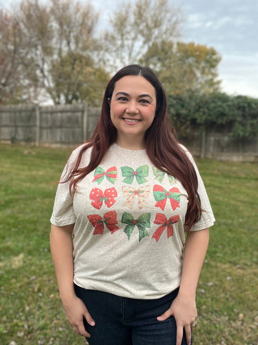 “Christmas Bows” Graphic Tee