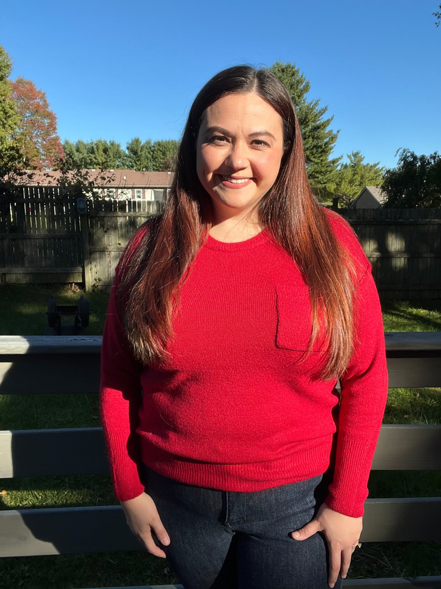 “Deep Holly Berry” Sweater