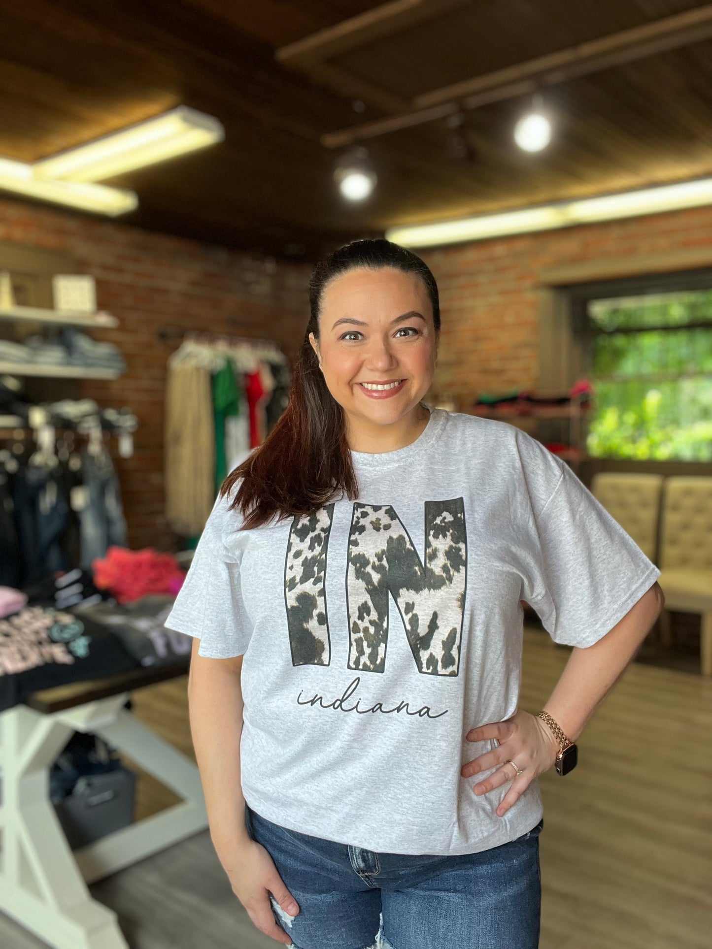 Cow Hide “Indiana” Tee