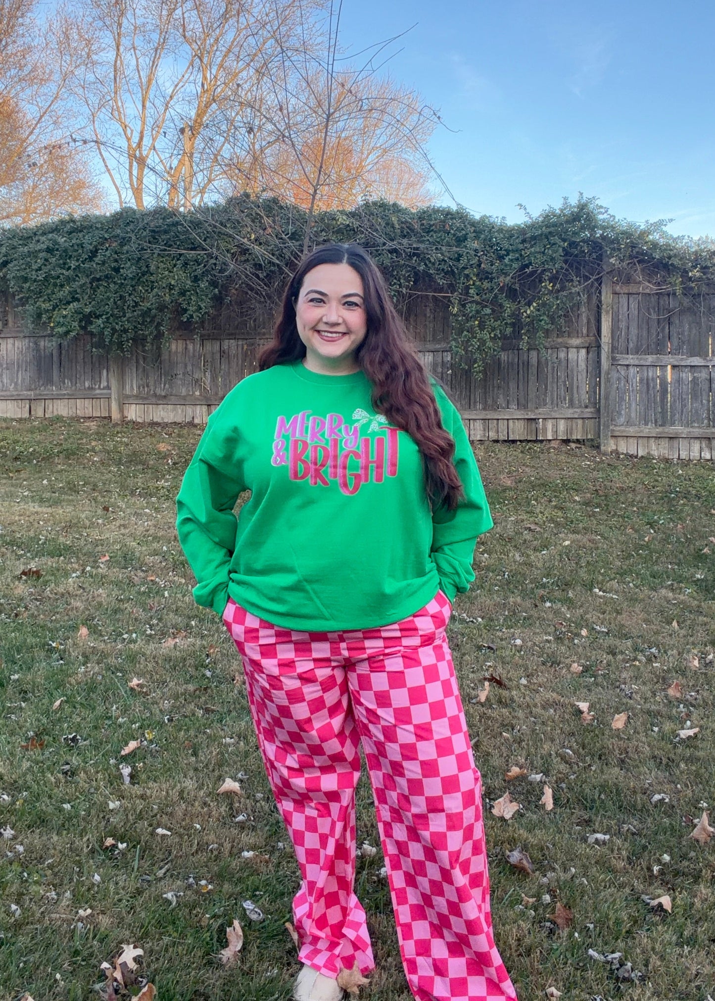 Pink Checkered Pants