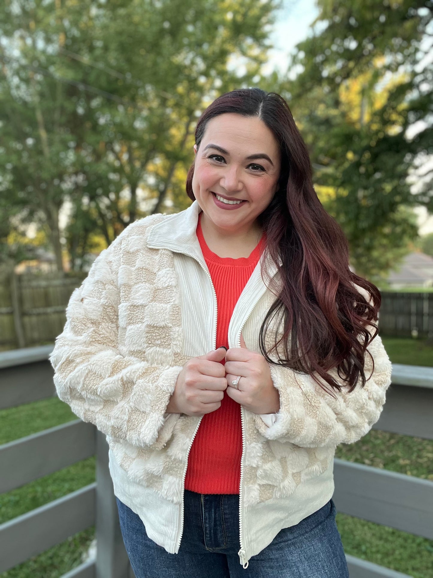 “Checked for Comfort” Jacket