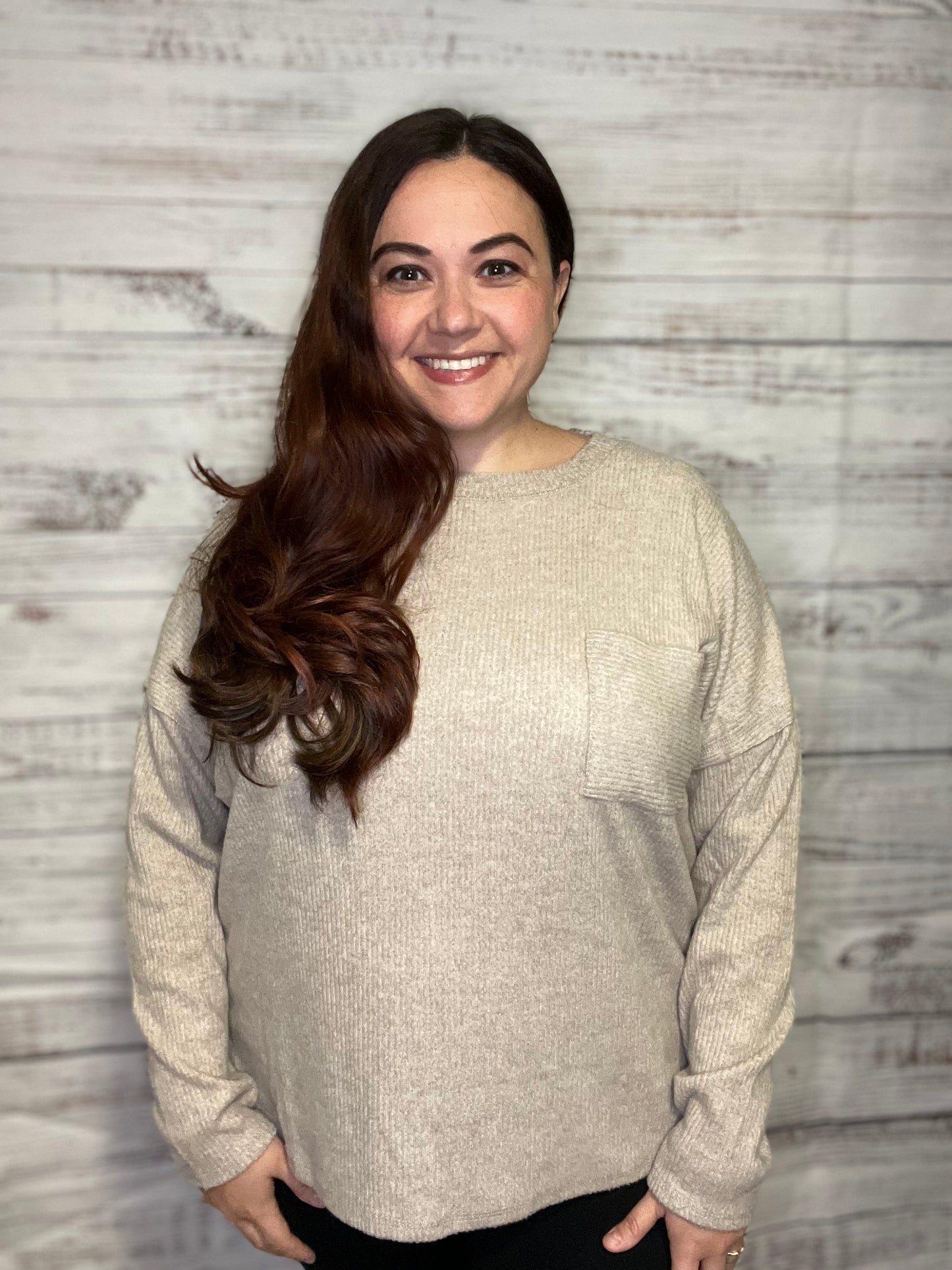 “Toasted Toffee” Ribbed Sweater