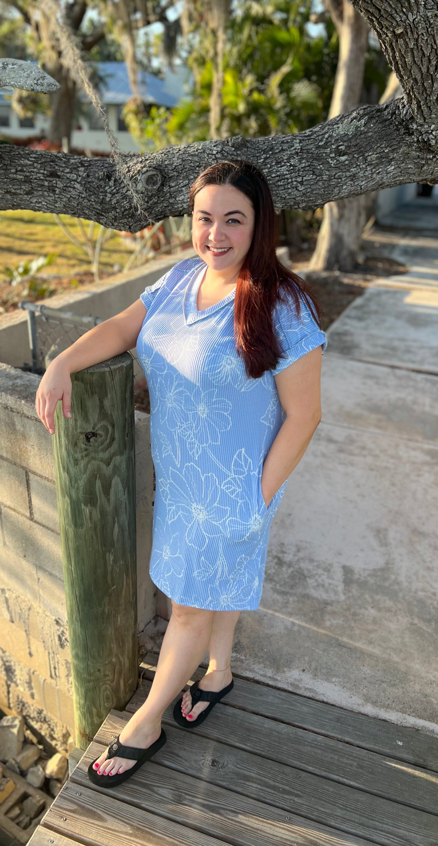 “Floral Sky” Dress