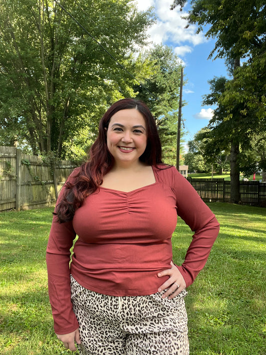 âRedwoodâ Fitted Long Sleeve Tee