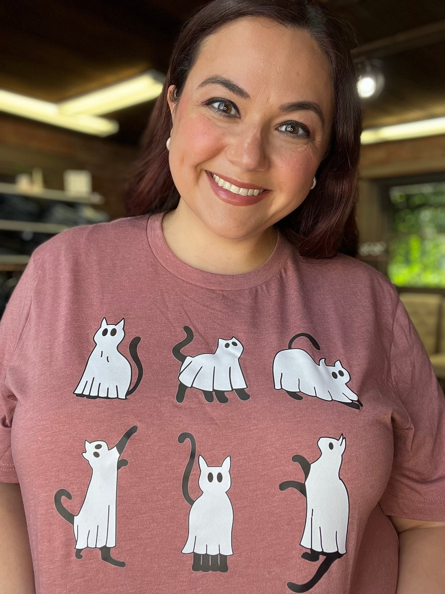 Black Cat Ghost Graphic Tee