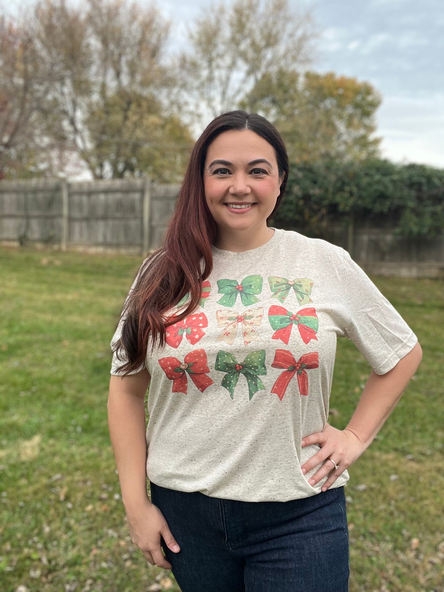 “Christmas Bows” Graphic Tee