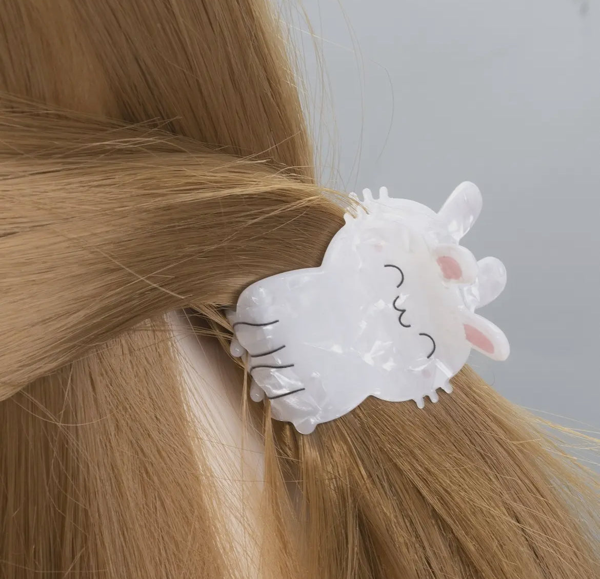 “Happy Bunny” Hair Clip