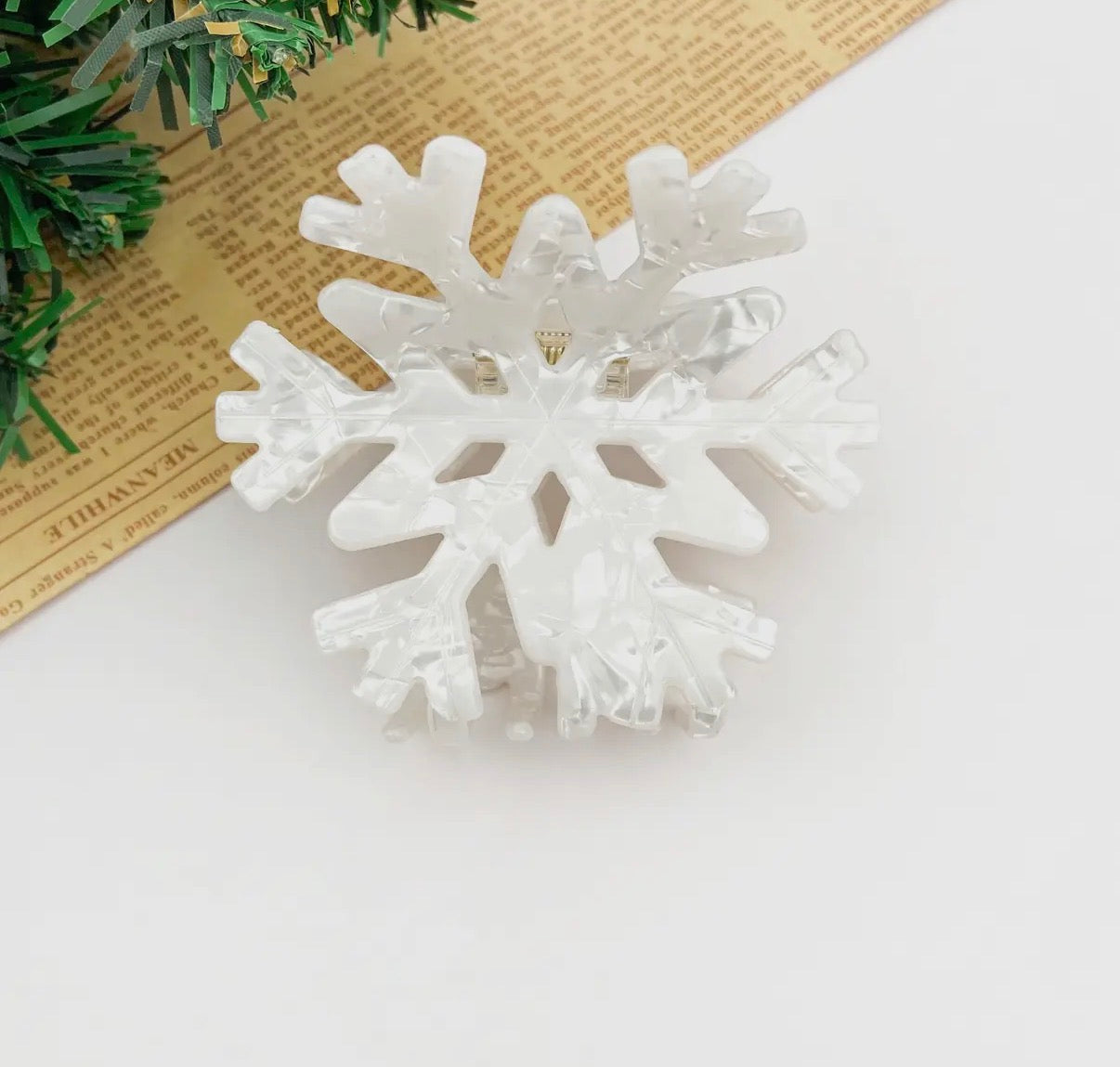 Snowflake Hair Clips