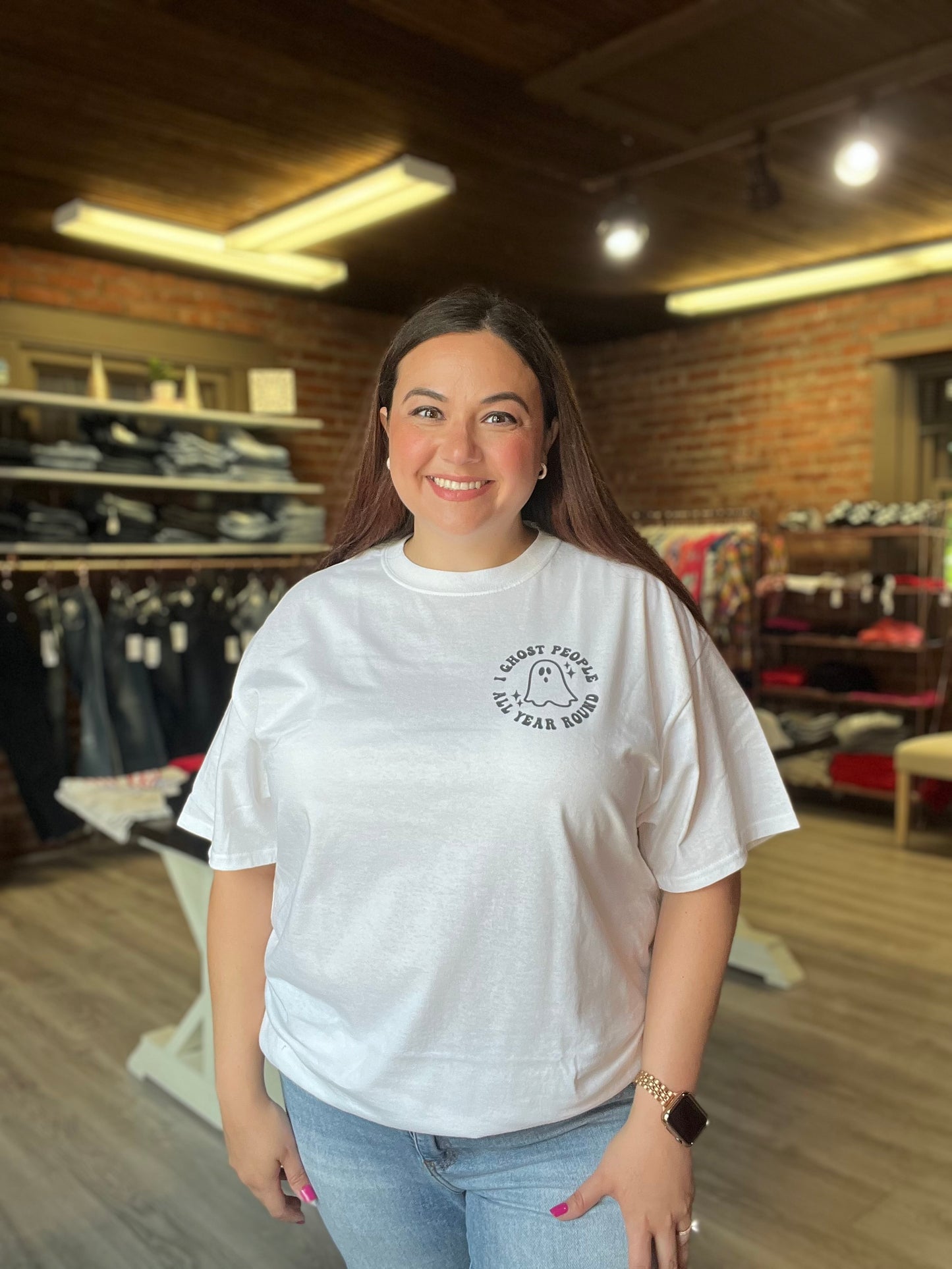 “I Ghost People All Year Around” Graphic Tee