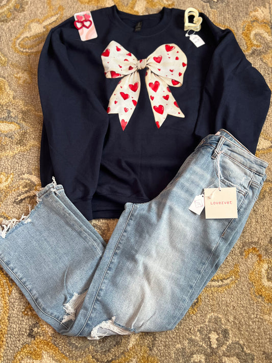 “Valentine’s Bow” Sweatshirt