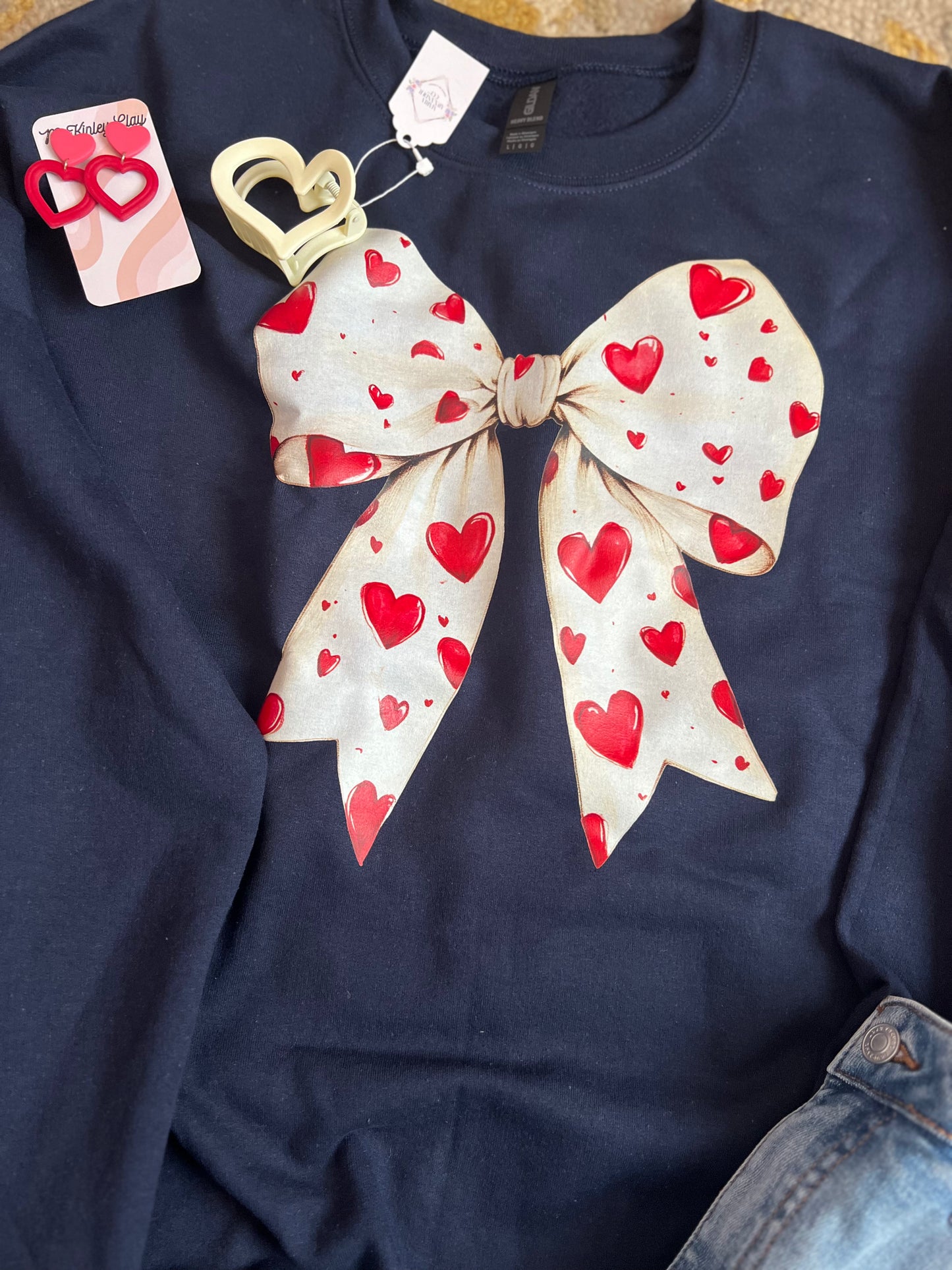 “Valentine’s Bow” Sweatshirt