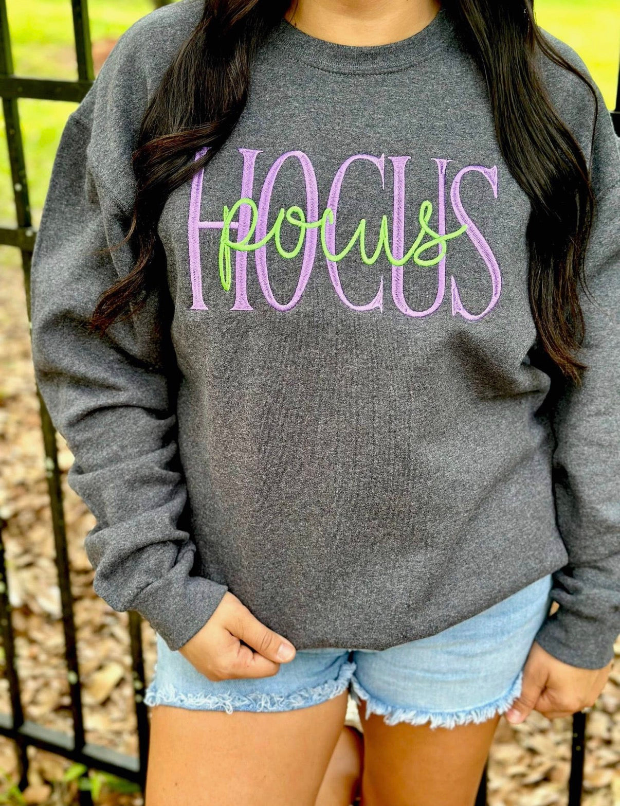 “Hocus Pocus” Embroidered Sweatshirt