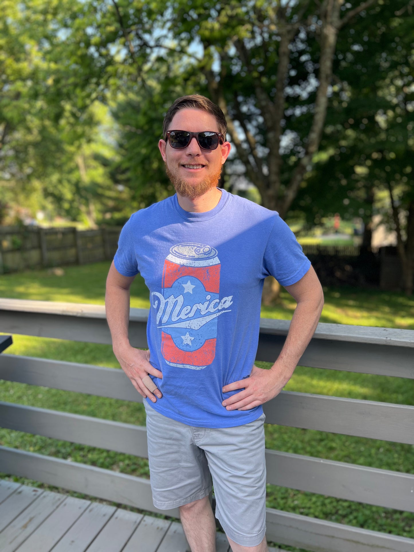 “Merica” Can Graphic Tee