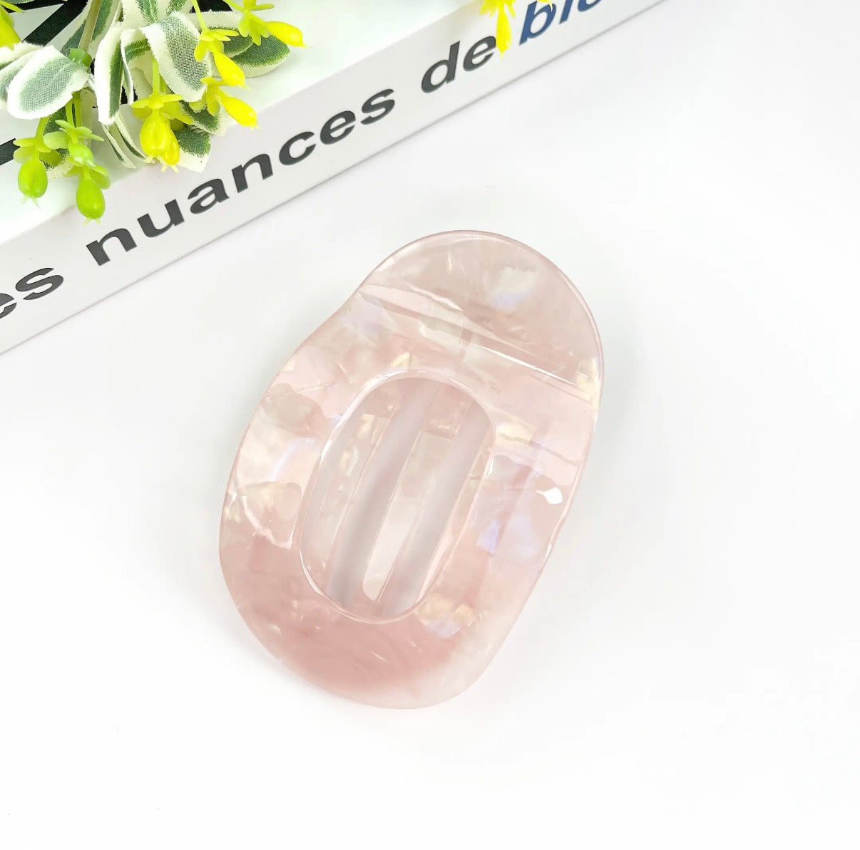 Flat Round Hair Clip