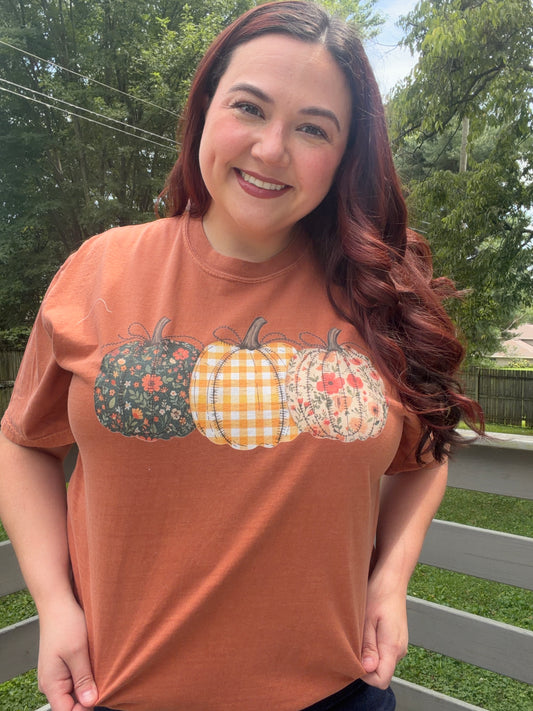 Stitched Pumpkin Graphic Tee