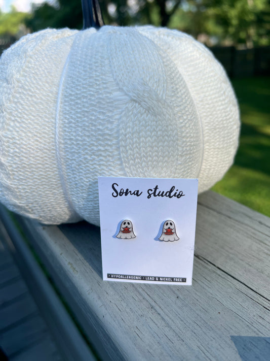 Ghost Cutie Stud Earrings