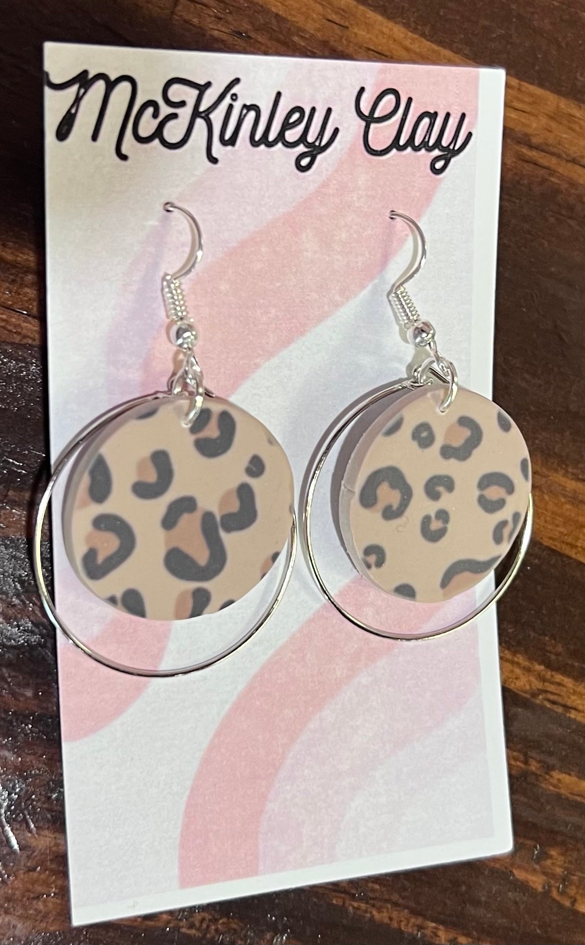 Leopard Dangle Earrings