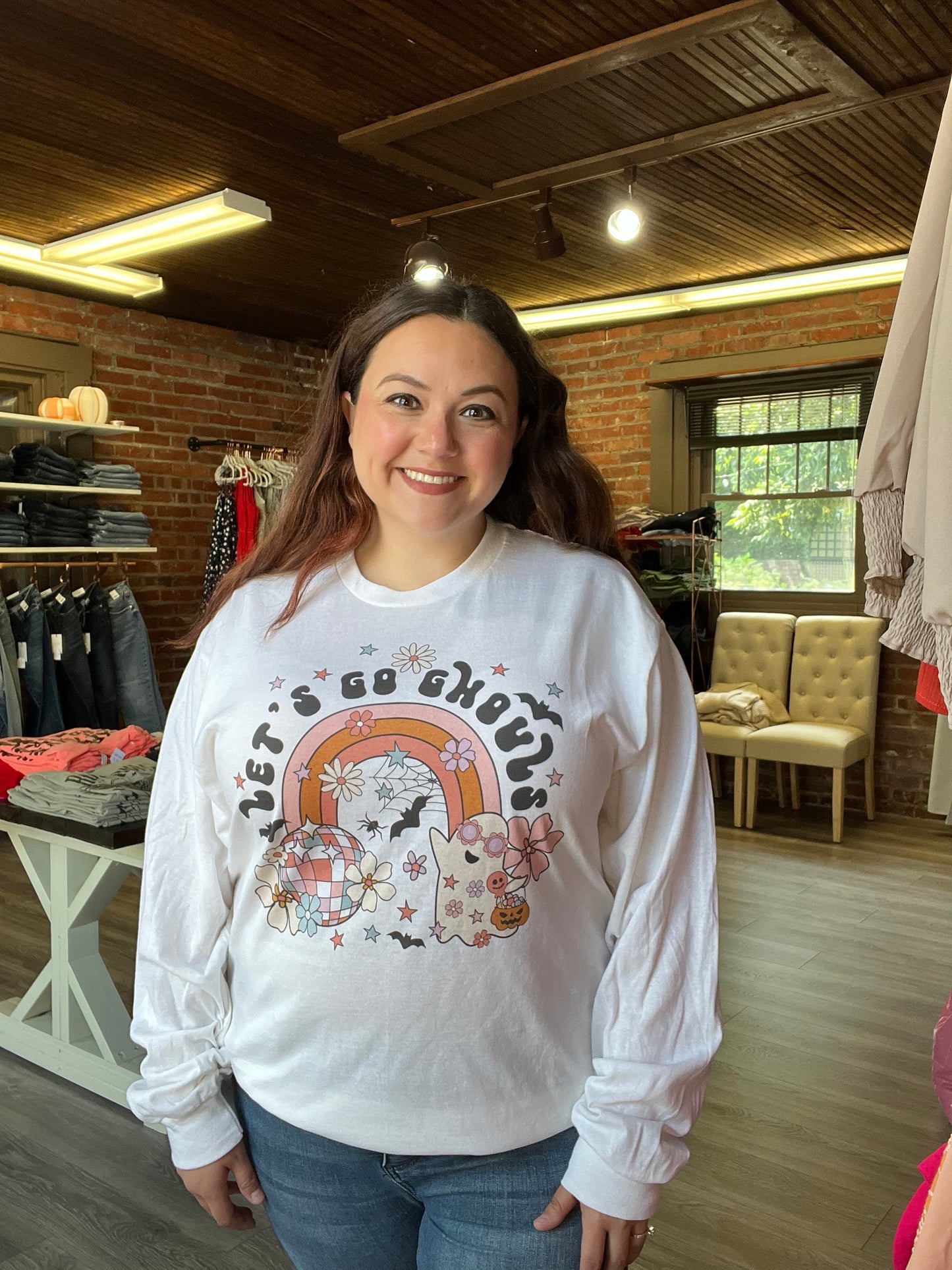 “Let’s Go Ghouls” Long Sleeve Tee
