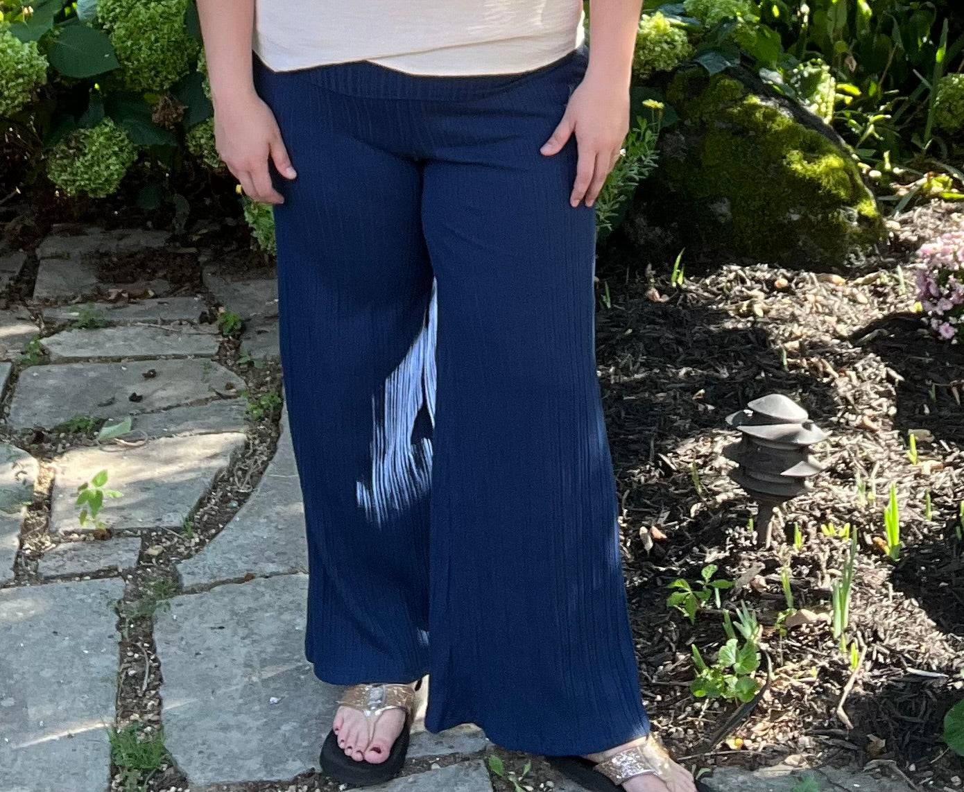 Premium Cotton Wide Leg pants with pockets