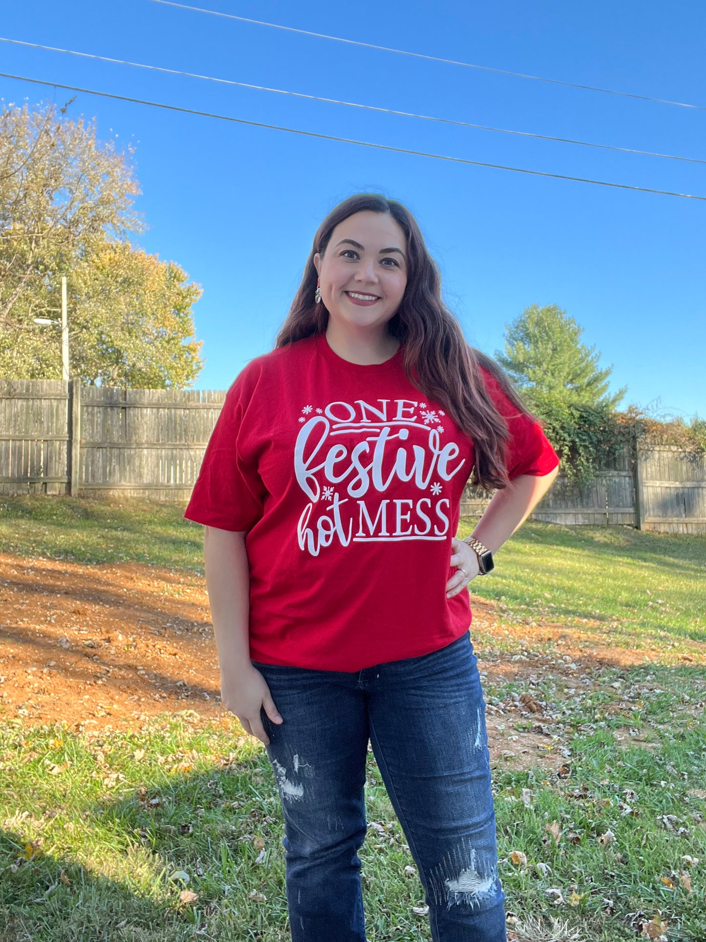“One Festive Hot Mess” Tee