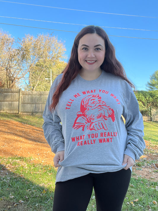 “Tell Me What You Want” Santa Tee