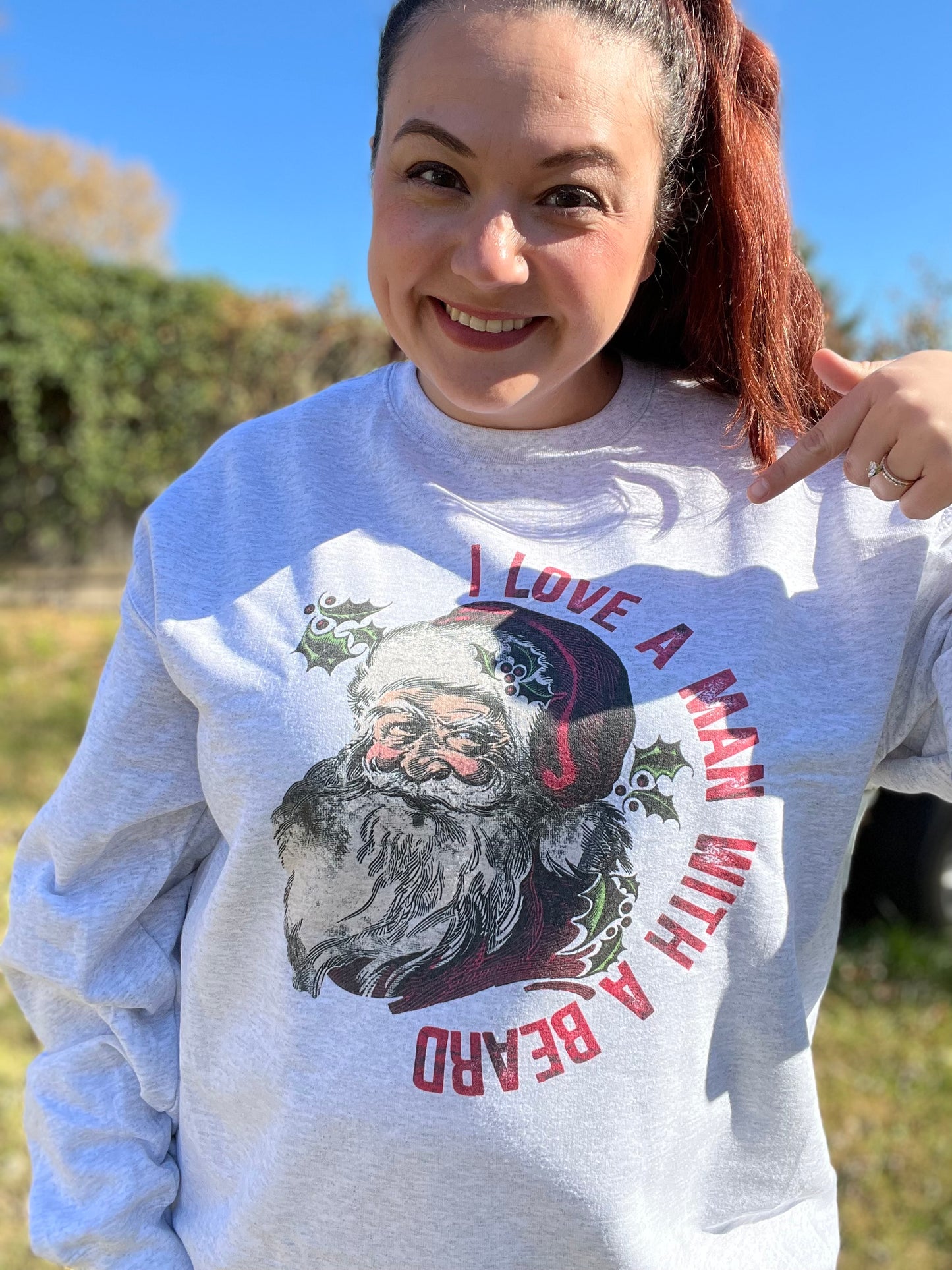 “I love a man with a beard” Sweatshirt