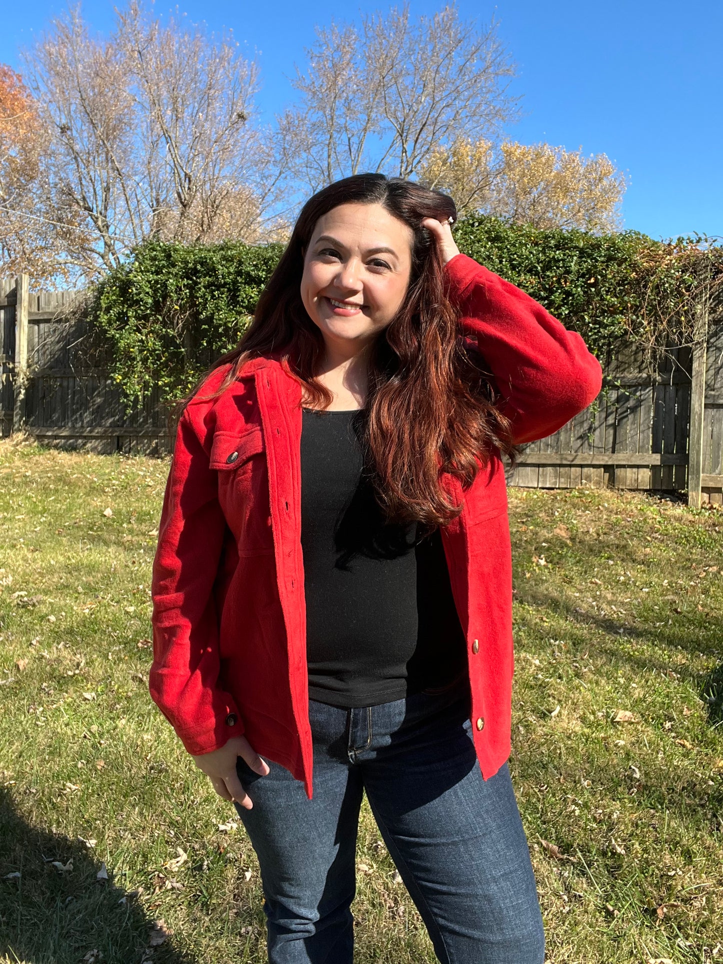 Red Fleece Jacket