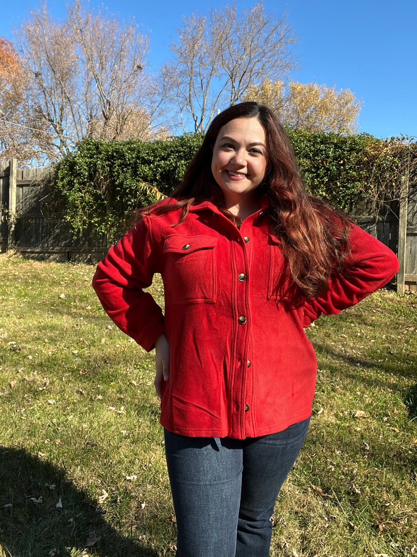 Red Fleece Jacket