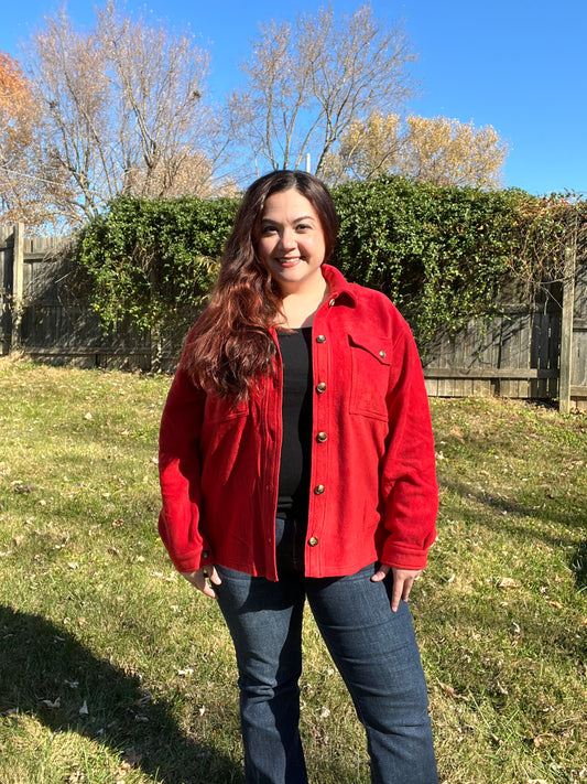 Red Fleece Jacket