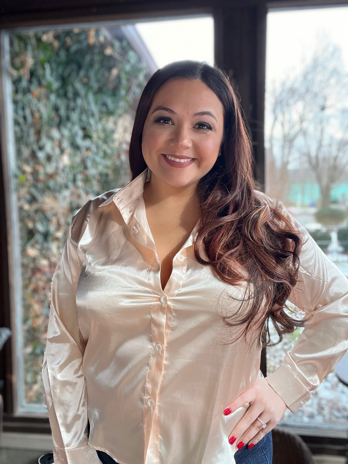 “Celeste” Silk Blouse