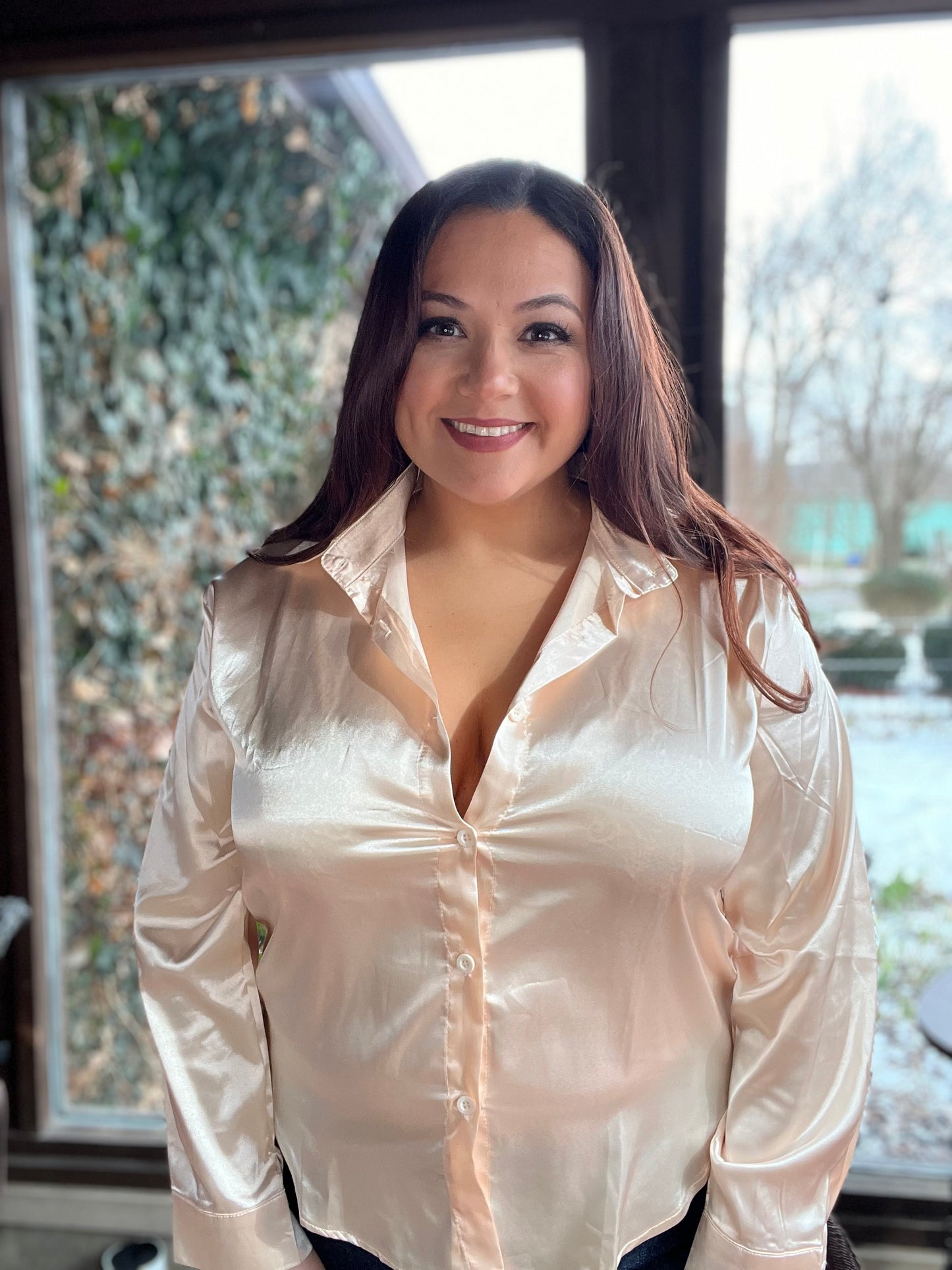 “Celeste” Silk Blouse