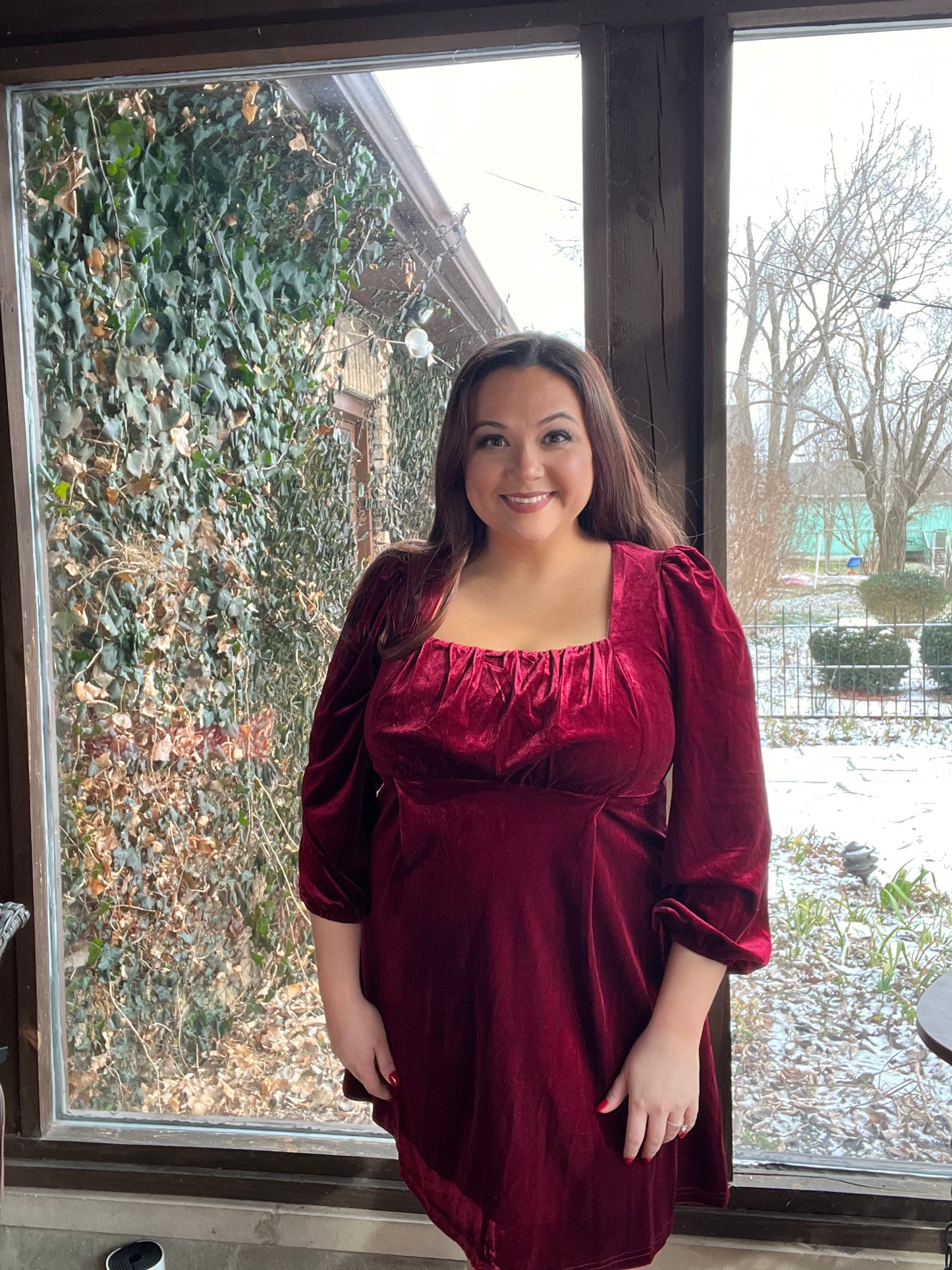 “Scarlett” Velvet Dress