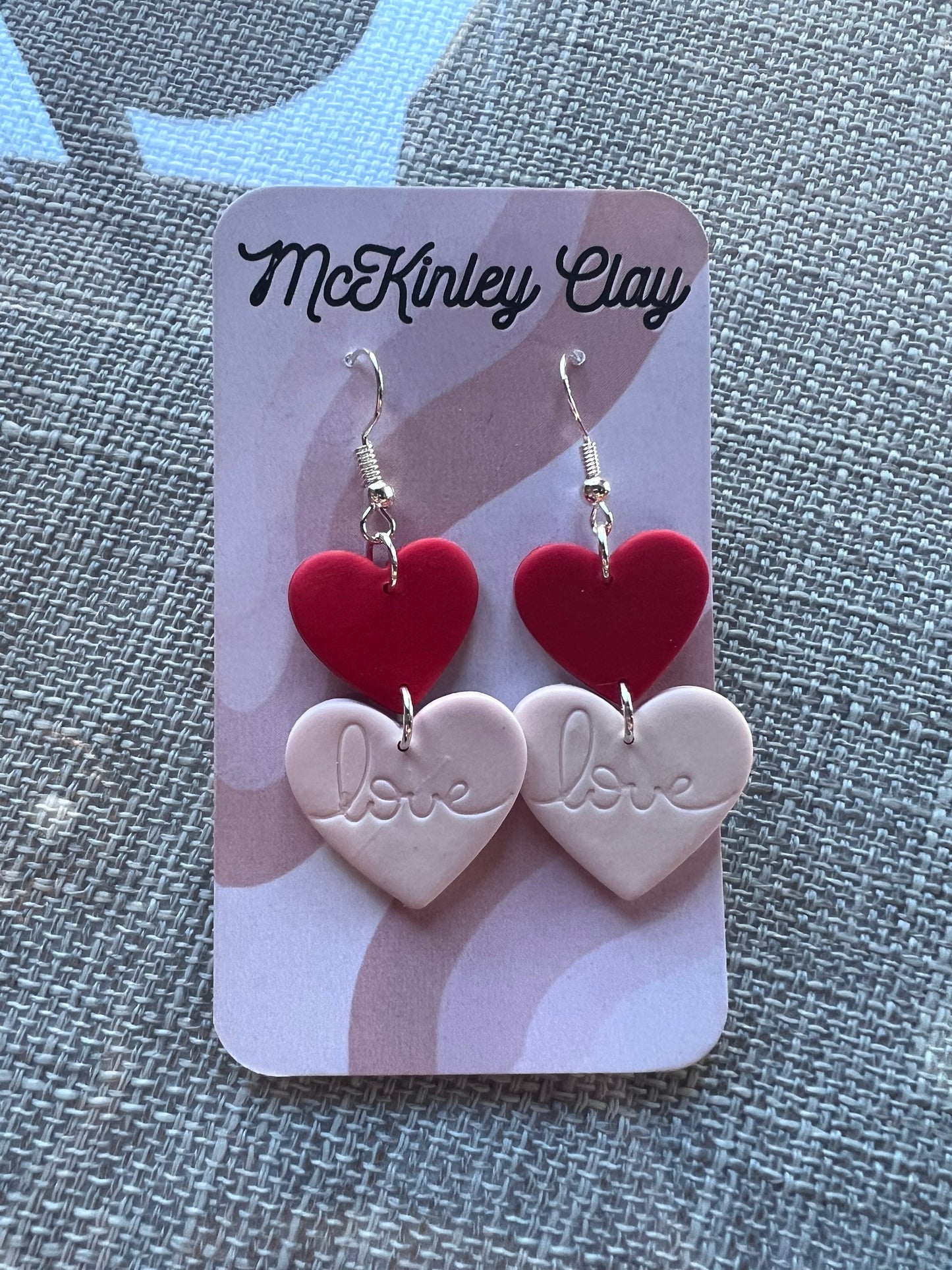 Love Heart Dangle Earrings