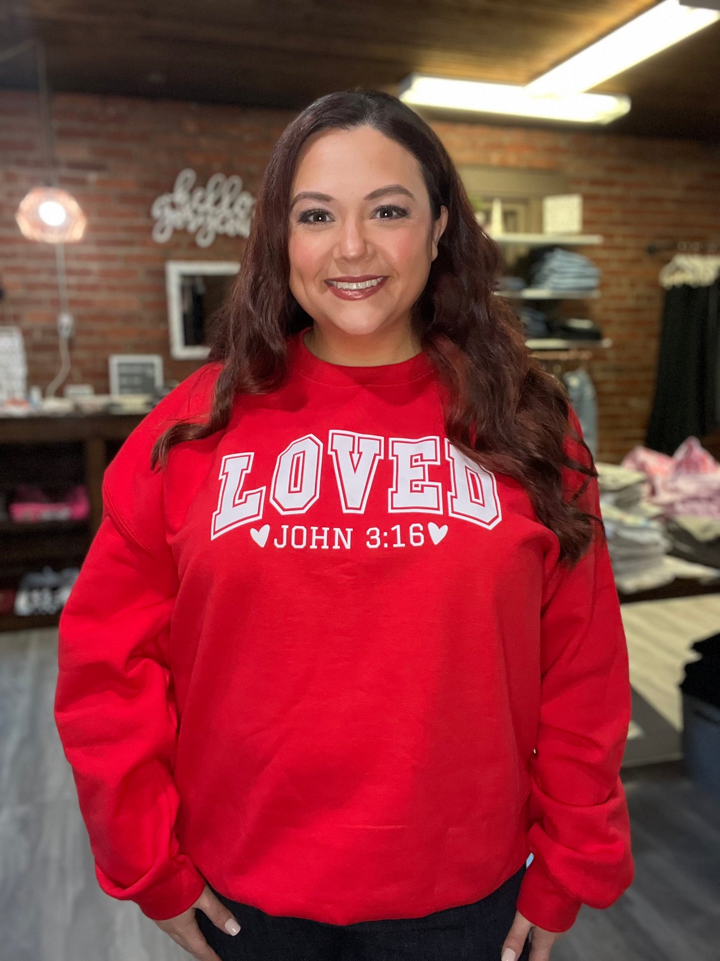 Loved John 3:16 Sweatshirt
