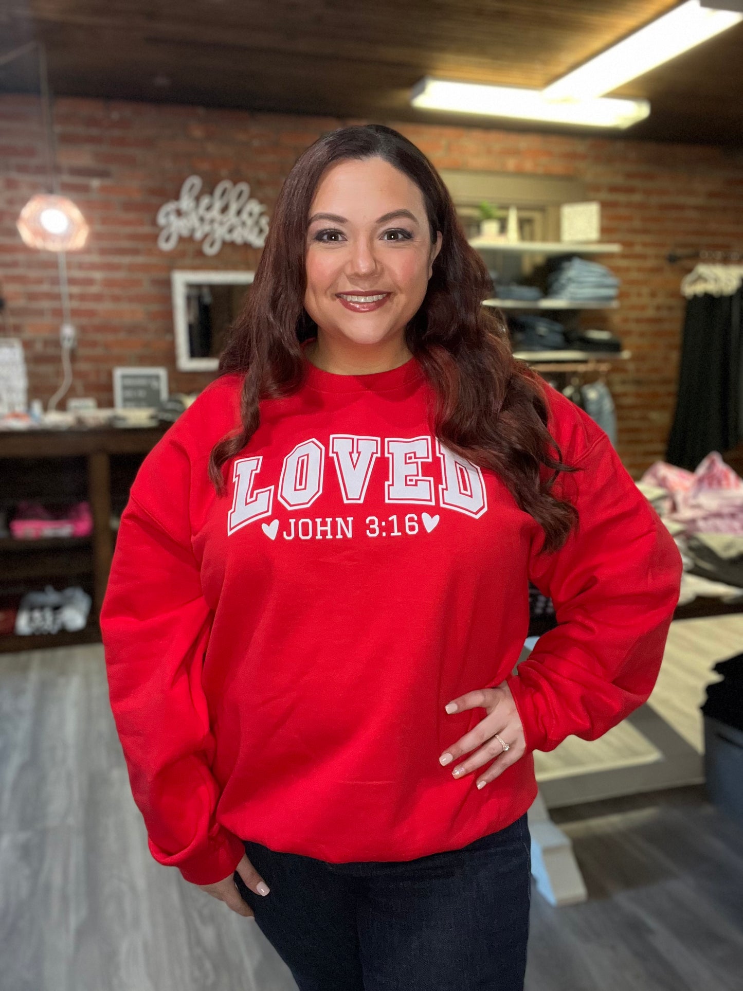 Loved John 3:16 Sweatshirt