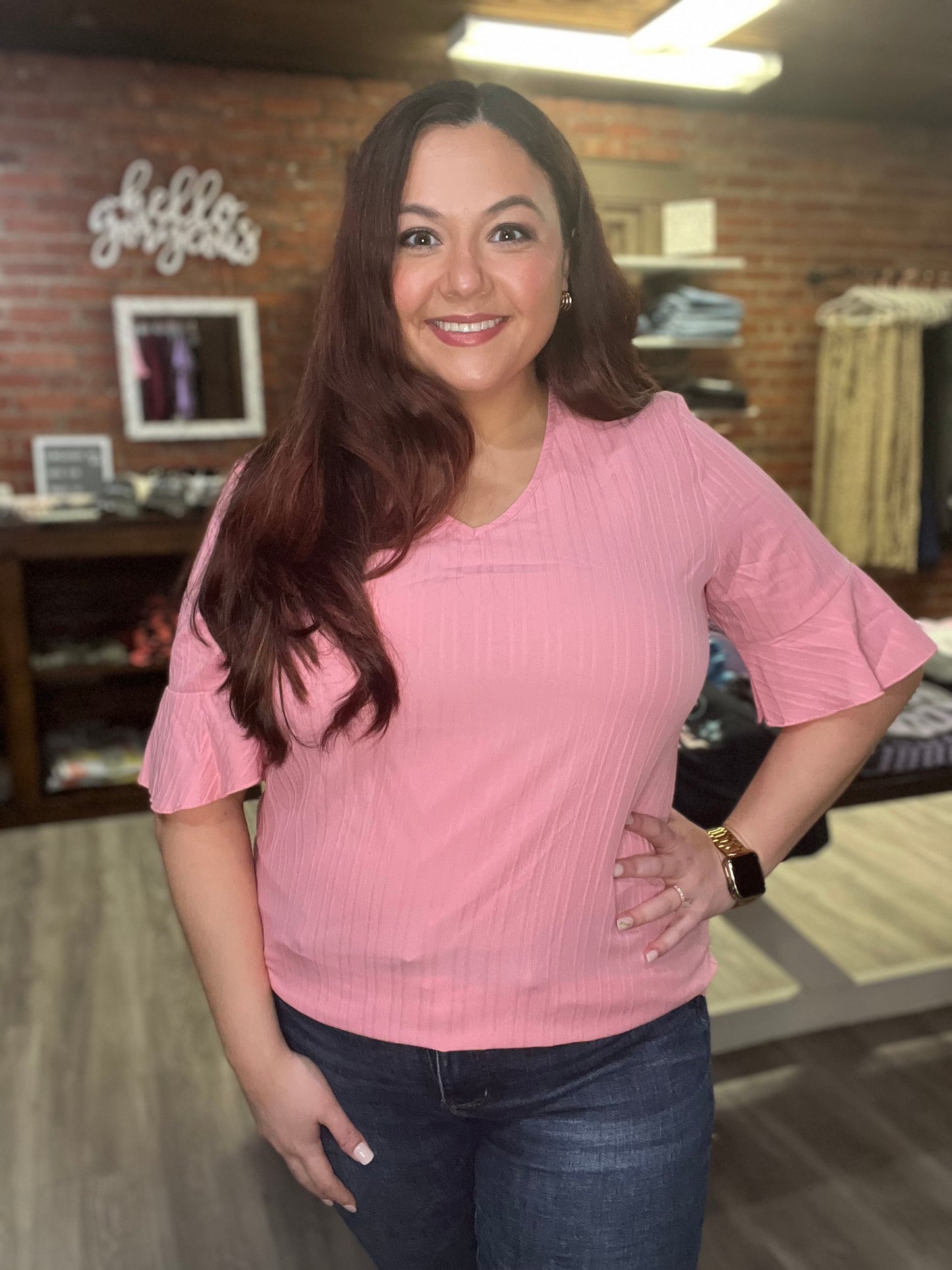 “Peach Blossom” Blouse