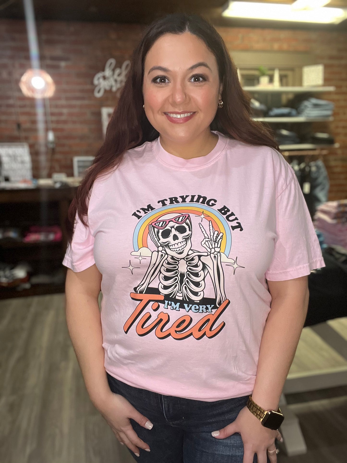 “I’m trying but I’m tired” Graphic Tee