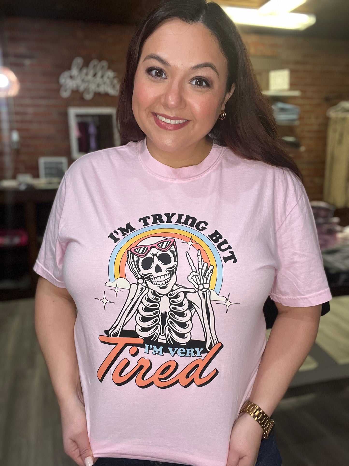 “I’m trying but I’m tired” Graphic Tee