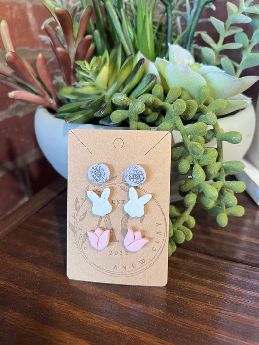 Spring Clay Stud Set